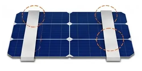 Busbar ribbon current collection diagram